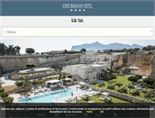 Tablet Screenshot of cavebianchehotel.it